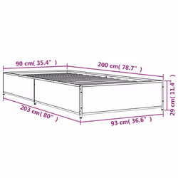 VidaXL 845108 bed frame - Additional view 8