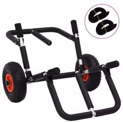 vidaXL SUP Trolley for 2 Surfboards Foldable 90 kg Aluminium Kayak Cart Boat
