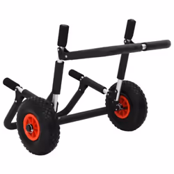 vidaXL SUP Trolley for 2 Surfboards Foldable 90 kg Aluminium Kayak Cart Boat - Additional view 4