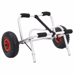 vidaXL Kayak Trolley Foldable Universal Kayak Cart Boat Carrier 45kg Aluminium