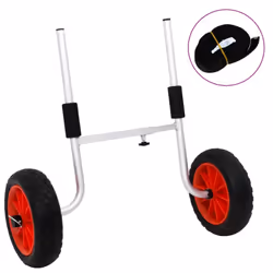 vidaXL Kayak Trolley Detachable SUP Kayak Cart Boat Carrier 100 kg Aluminium