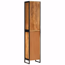 vidaXL Bathroom Cabinet Vanity Unit Storage Cupboard Iron & Solid Wood Acacia - Additional view 4