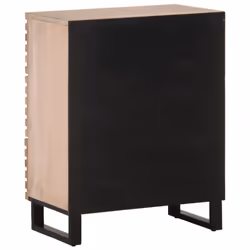 vidaXL Sideboards Side Cabinet Storage Cupboard Highboard 2 pcs Solid Wood - light brown, solid mango wood - Additional view 5