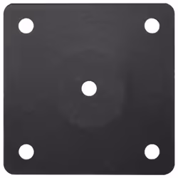 vidaXL Parasol Base for ?38/48 mm Pole Matt Black Steel - Additional view 3