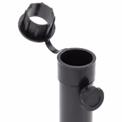 vidaXL Parasol Base for ?38/48 mm Pole Matt Black Steel - Additional view 4
