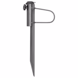 vidaXL Parasol Stands with Spikes Lawn Umbrella Holder 2 pcs Galvanised Steel - Additional view 2