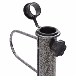 vidaXL Parasol Stands with Spikes Lawn Umbrella Holder 2 pcs Galvanised Steel - Additional view 4