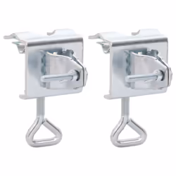 vidaXL Umbrella Clamps for Balcony Umbrella Holder 2pcs 32 mm Galvanised Steel