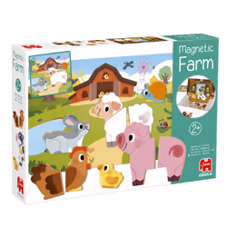 Jumbo GOULA - Magnetic Farm, 2 yr(s), Cardboard, Multicolour