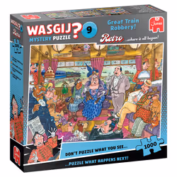Wasgij Retro Mystery 9 - Great Train Robbery! (1000 pieces), 12 yr(s)