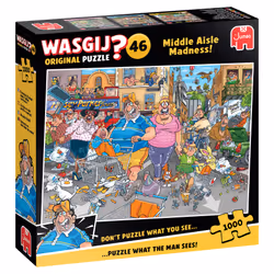 Wasgij Original 46 - Middle Aisle Madness! (1000 pieces), 1000 pc(s), Landscape, 12 yr(s)
