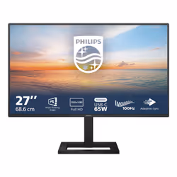 Philips 1000 series 27E1N1300AE/23, 68.6 cm (27"), 1920 x 1080 pixels, Full HD, LCD, 4 ms, Black