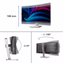 Philips Curved Business monitor computer monitor 86.4 cm (34") 5120 x 2160 pixels - Additional view 3