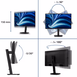 Philips 3000 series 27B2N3200J/00 computer monitor 68.6 cm (27") 1920 x 1080 pixels Full HD LCD Black - Additional view 4