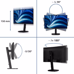 Philips 3000 series 24B2N3200A/00 computer monitor 60.5 cm (23.8") 1920 x 1080 pixels Full HD LED Black - Additional view 3