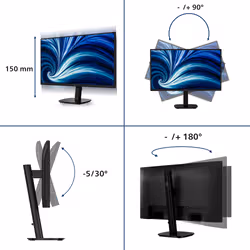 Philips 3000 series 27B2N3200A/61 computer monitor 68.6 cm (27") 1920 x 1080 pixels Full HD LCD Black - Additional view 3