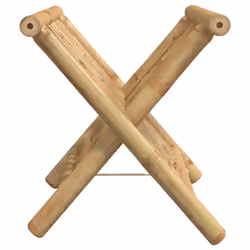 vidaXL Magazine Rack File Holder Book Storage Rack CD Mail Organiser Bamboo - Additional view 4