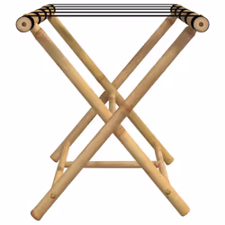 vidaXL Folding Luggage Rack Foldable Suitcase Stand Luggage Holder Bamboo - Additional view 4