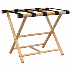 vidaXL Folding Luggage Rack Foldable Suitcase Stand Luggage Holder Bamboo - Additional view 5