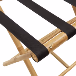 vidaXL Folding Luggage Rack Foldable Suitcase Stand Luggage Holder Bamboo - Additional view 6