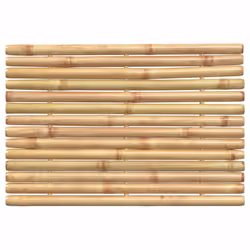 vidaXL Bath Mats Non-Slip Bathroom Shower Mat Floor Mat Bath Rug 2 pcs Bamboo - 50 x 35 cm - Additional view 8