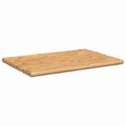vidaXL Bath Mats Non-Slip Bathroom Shower Mat Floor Mat Bath Rug 2 pcs Bamboo - 70 x 50 cm - Additional view 4