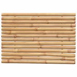 vidaXL Bath Mats Non-Slip Bathroom Shower Mat Floor Mat Bath Rug 2 pcs Bamboo - 70 x 50 cm - Additional view 8