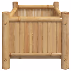 vidaXL Planter Flower Box Plant Pot Garden Raised Bed Outdoor Planter Bamboo - 50 x 30 x 25 cm - Additional view 4
