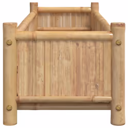 vidaXL Planter Flower Box Plant Pot Garden Raised Bed Outdoor Planter Bamboo - 100 x 40 x 150 cm - Additional view 4