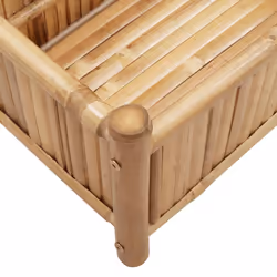 vidaXL Planter Flower Box Plant Pot Garden Raised Bed Outdoor Planter Bamboo - 100 x 40 x 150 cm - Additional view 6