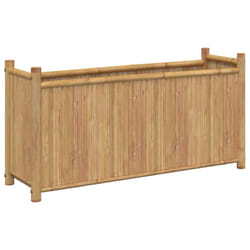vidaXL Planter Flower Box Plant Pot Garden Raised Bed Outdoor Planter Bamboo - 100 x 30 x 50 cm
