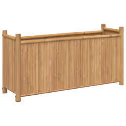 vidaXL Planter Flower Box Plant Pot Garden Raised Bed Outdoor Planter Bamboo - 100 x 30 x 50 cm - Additional view 5