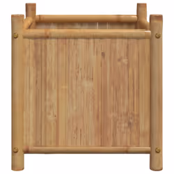 vidaXL Planter Flower Box Plant Pot Garden Raised Bed Outdoor Planter Bamboo - 40 x 40 x 40 cm - Additional view 4