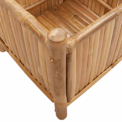 vidaXL Planter Flower Box Plant Pot Garden Raised Bed Outdoor Planter Bamboo - 40 x 40 x 40 cm - Additional view 6