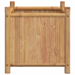 vidaXL Planter Flower Box Plant Pot Garden Raised Bed Outdoor Planter Bamboo - 50 x 50 x 50 cm - Additional view 4