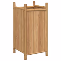 vidaXL Planter Flower Box Plant Pot Garden Raised Bed Outdoor Planter Bamboo - 40 x 40 x 80 cm - Additional view 5