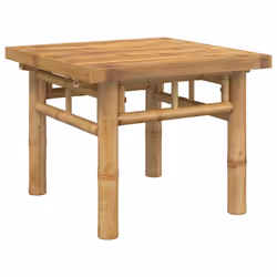 vidaXL Coffee Table Hallway Tea Accent End Table Centre Sofa Table Bamboo - 45 x 45 x 35 cm - Additional view 4