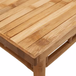 vidaXL Coffee Table Hallway Tea Accent End Table Centre Sofa Table Bamboo - 45 x 45 x 35 cm - Additional view 6