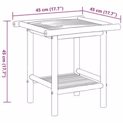 vidaXL Coffee Table Hallway Tea Accent End Table Centre Sofa Table Bamboo - Additional view 3