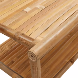 vidaXL Coffee Table Hallway Tea Accent End Table Centre Sofa Table Bamboo - 110 x 55 x 45 cm - Additional view 6