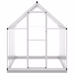 vidaXL Greenhouse with Base Frame Walk in Grow House Anthracite Aluminium - silver, 224 x 169 x 202 cm