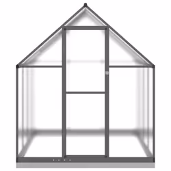 vidaXL Greenhouse with Base Frame Walk in Grow House Anthracite Aluminium - anthracite, 224 x 169 x 202 cm