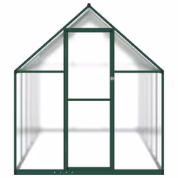 vidaXL Greenhouse with Base Frame Walk in Grow House Anthracite Aluminium - green, 334 x 169 x 195 cm