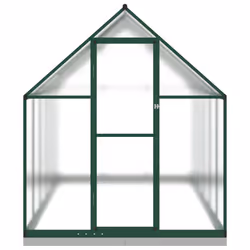vidaXL Greenhouse with Base Frame Walk in Grow House Anthracite Aluminium - green, 334 x 169 x 202 cm