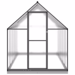 vidaXL Greenhouse with Base Frame Walk in Grow House Anthracite Aluminium - anthracite, 334 x 169 x 202 cm