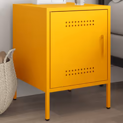 VidaXL 842916 nightstand/bedside table Yellow