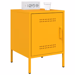 VidaXL 842916 nightstand/bedside table Yellow - Additional view 4