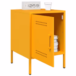 VidaXL 842916 nightstand/bedside table Yellow - Additional view 5