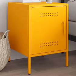 VidaXL 842917 nightstand/bedside table Yellow