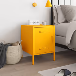 VidaXL 842917 nightstand/bedside table Yellow